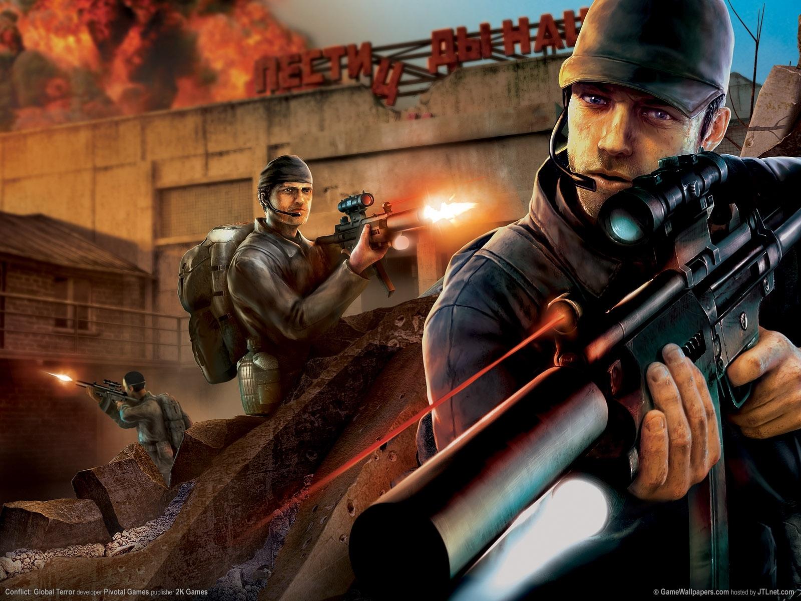 1600x1200 HD desktop wallpaper: Games, Men, Conflict: Global Terror download free picture