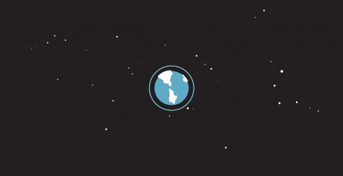 670x344 Earth and space, abstract, minimal wallpaper, HD image, picture, background, ede49e