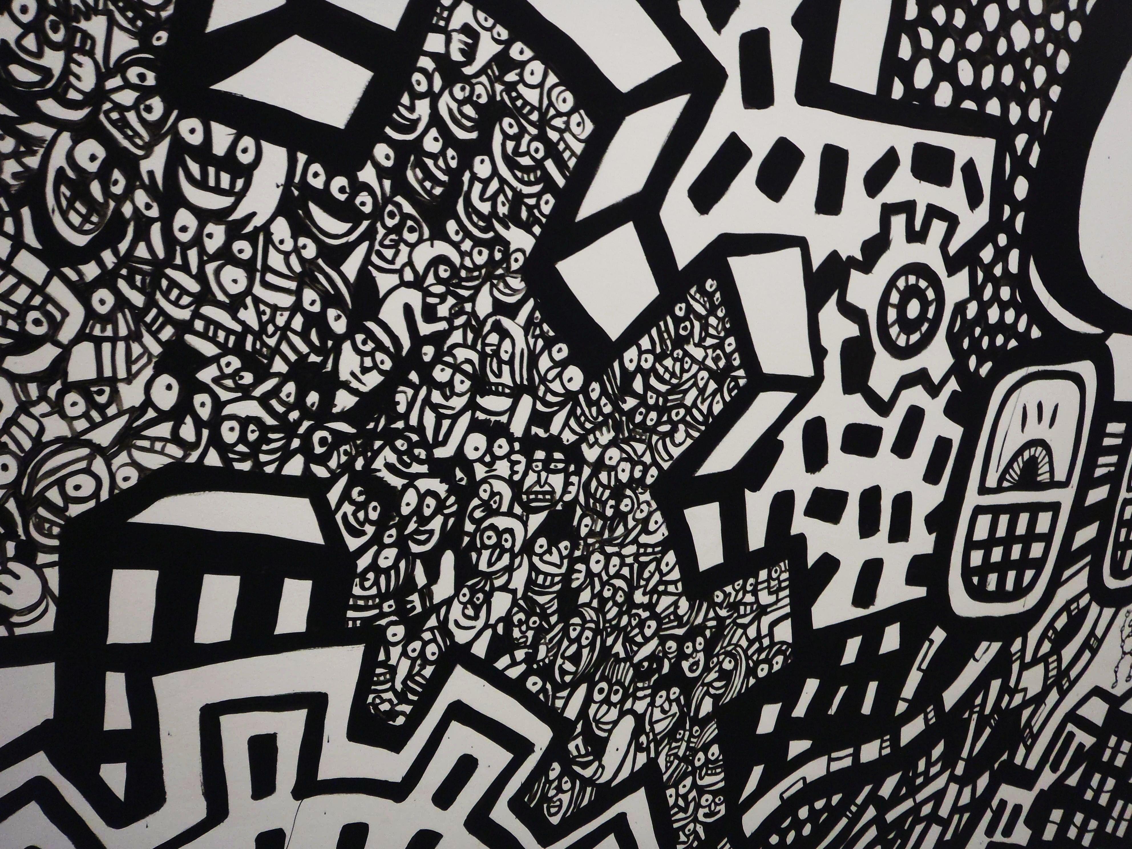 3968x2976 Black and White Art Graffiti Murals