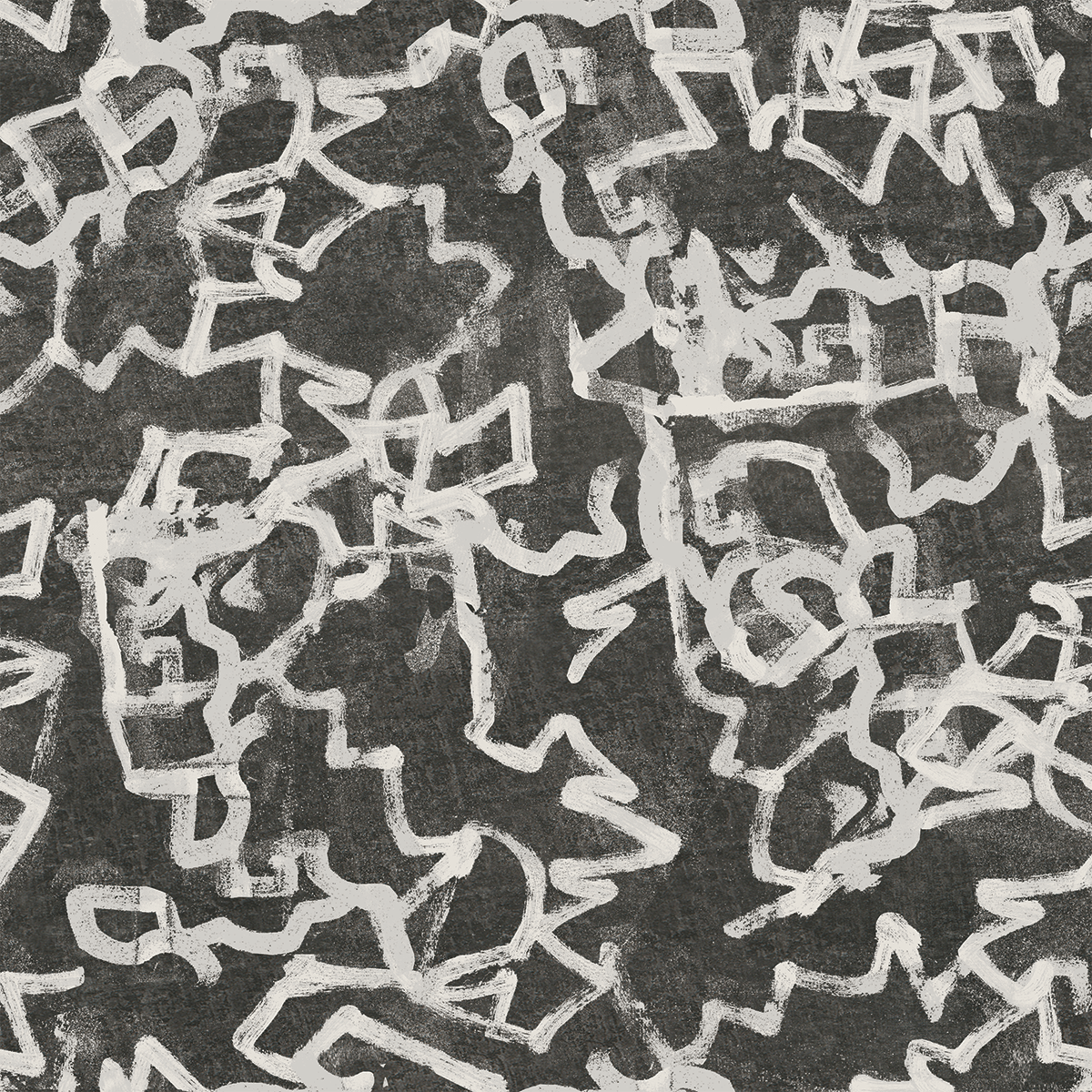 1200x1200 Classic Graffiti Black Wallpaper