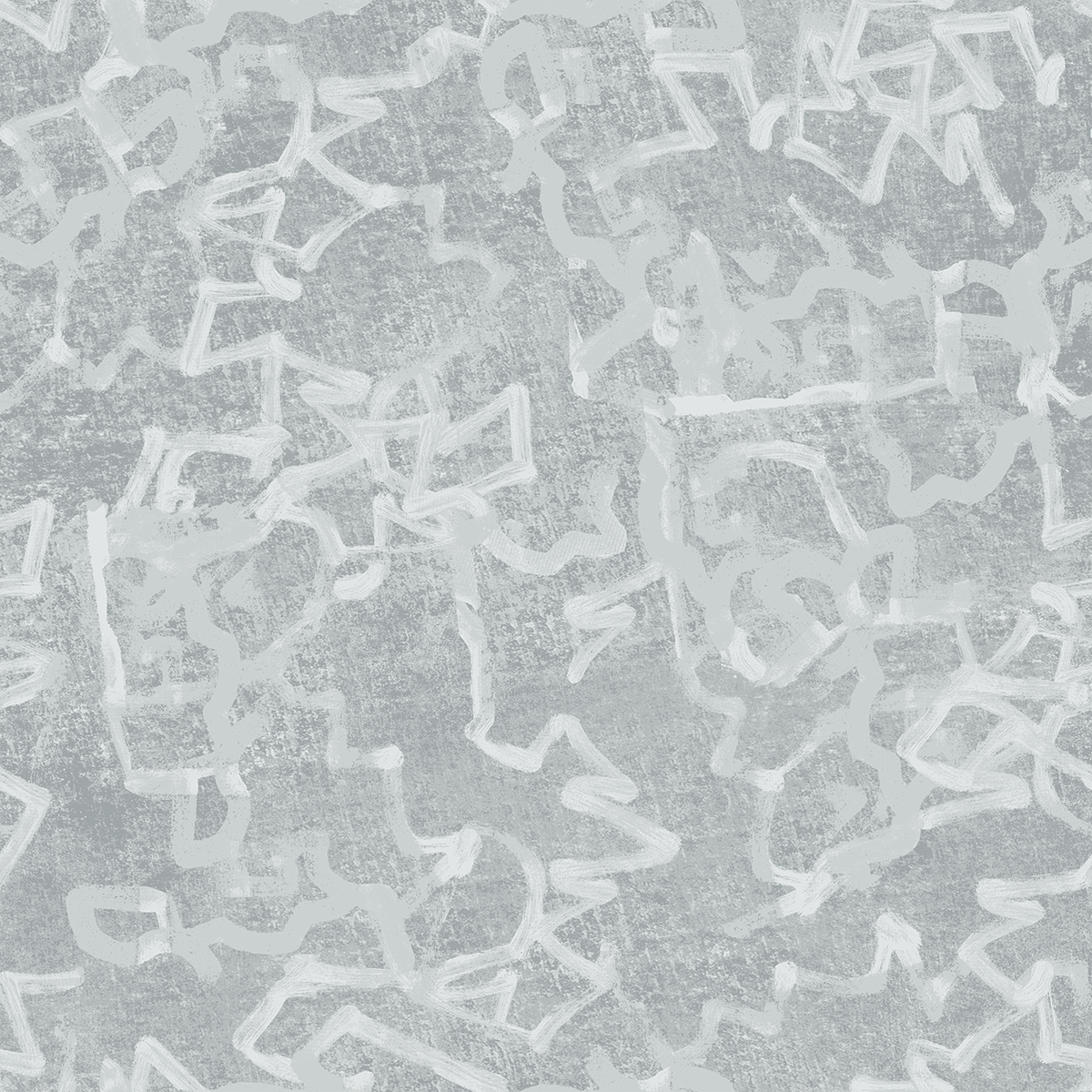 1200x1200 Classic Graffiti Sea Glass Grey Wallpaper
