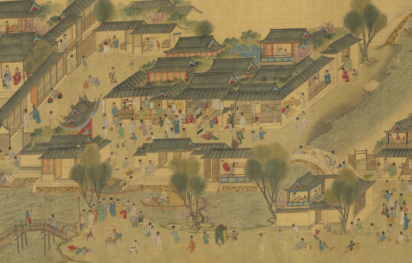 1332x850 Wallpaper Art, Painting, Chinese paintings image for desktop, section живопись