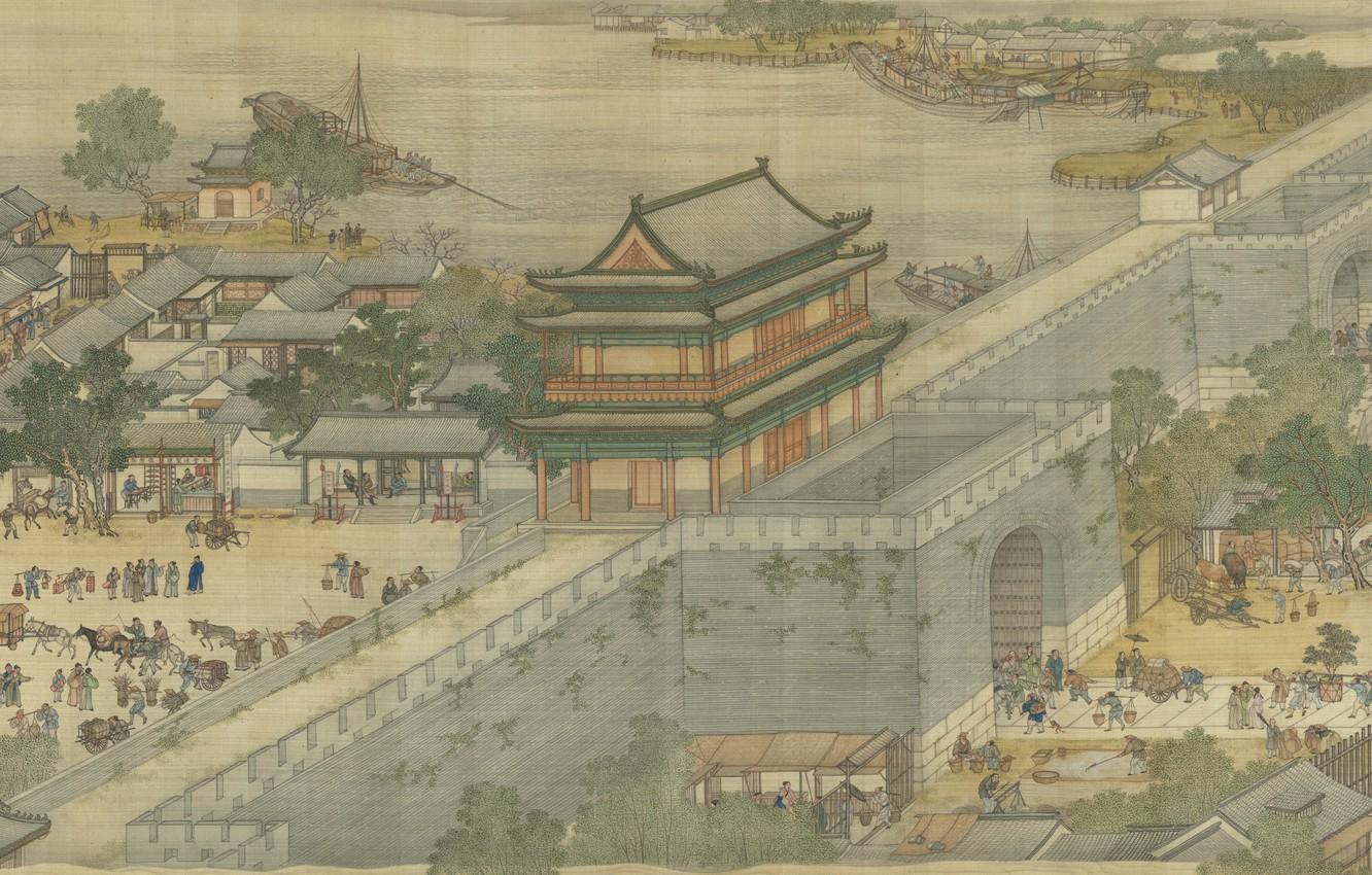 1332x850 Wallpaper Art, Painting, Chinese paintings image for desktop, section живопись