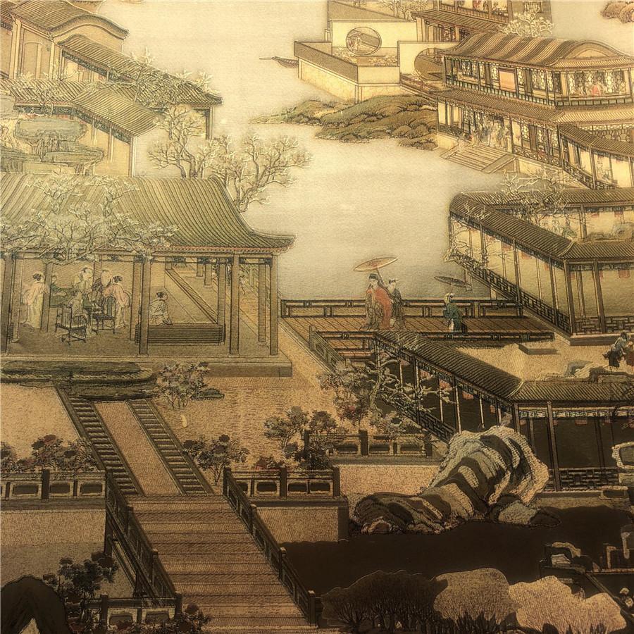 900x900 Chinese Ancient Palace Style Wallpaper for Living Room and Bed -