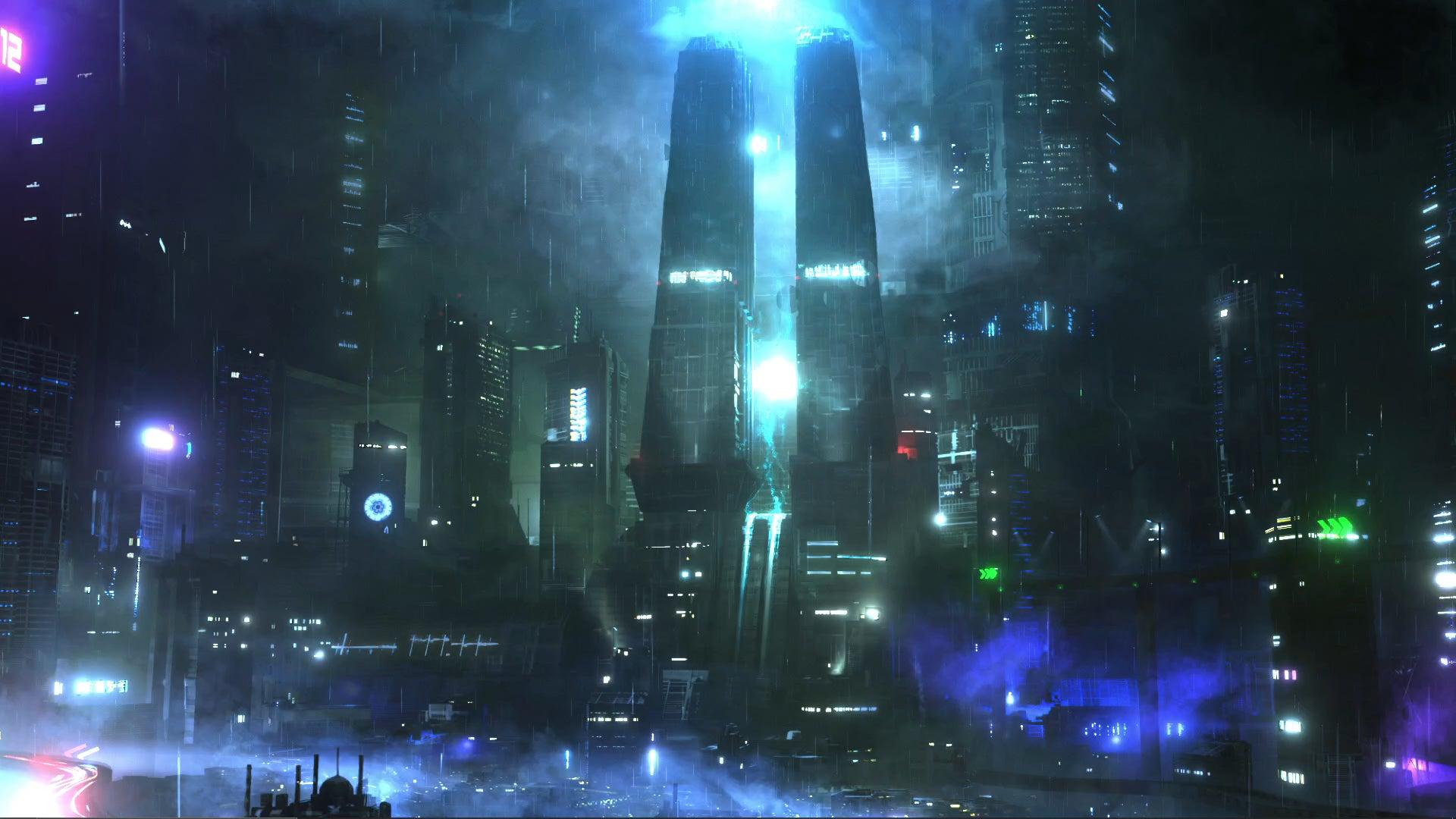 1920x1080 Cyberpunk city as a live desktop wallpaper!