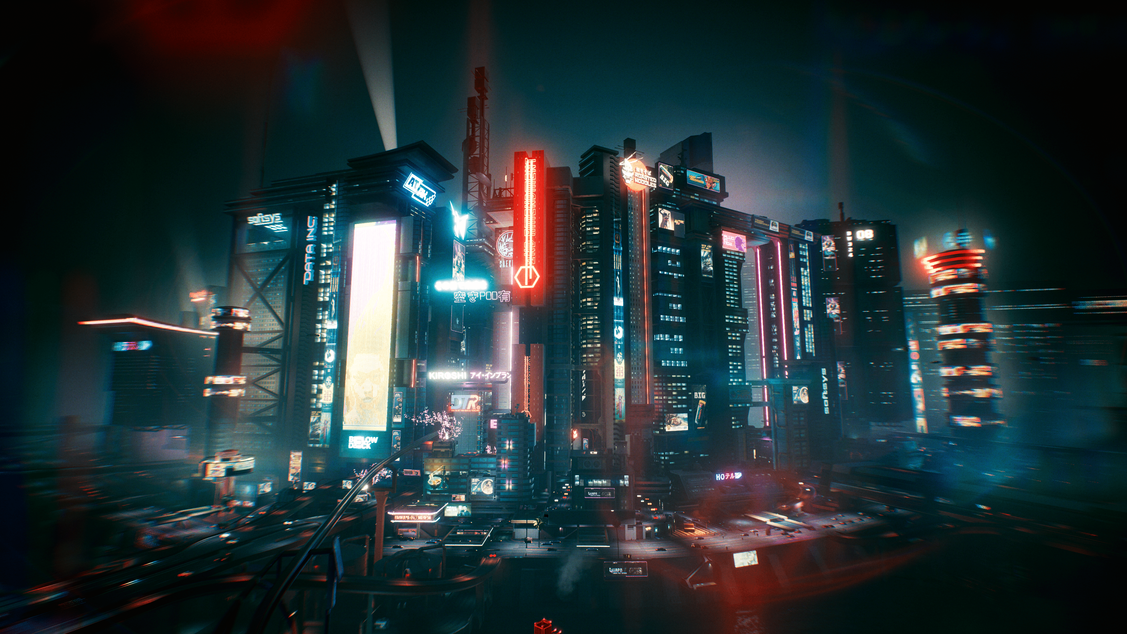 3840x2160 Cyberpunk Night City Wallpaper