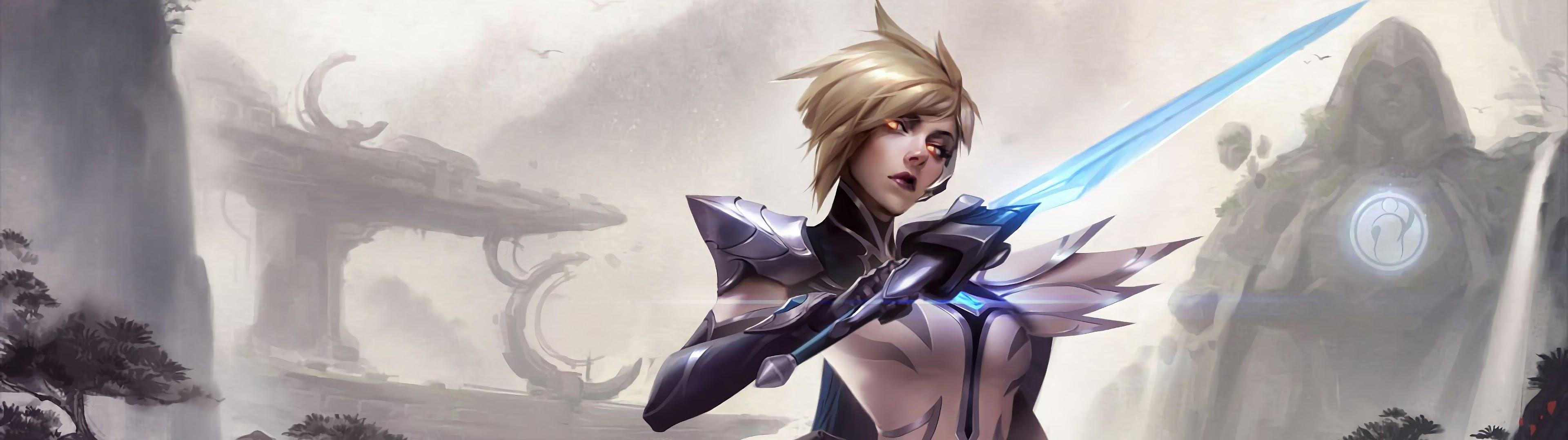 3840x1080 Invictus Gaming Fiora, Splash Art, Lol, 4k, Fiora Splash Art