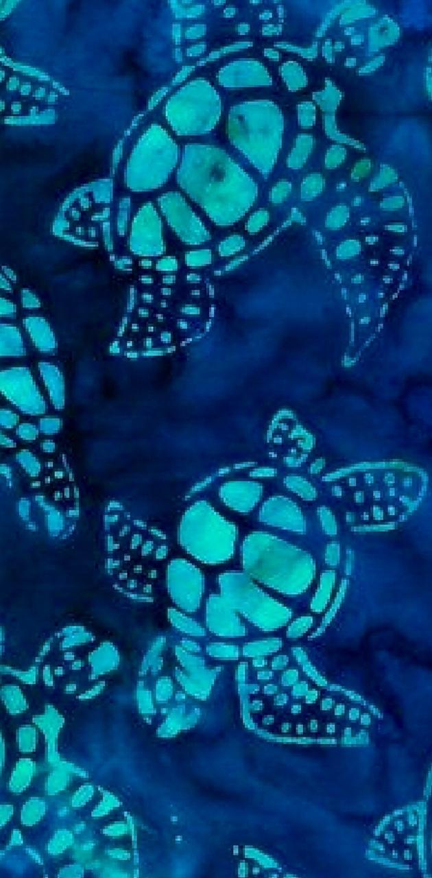 630x1280 BATIK TURTLES wallpaper