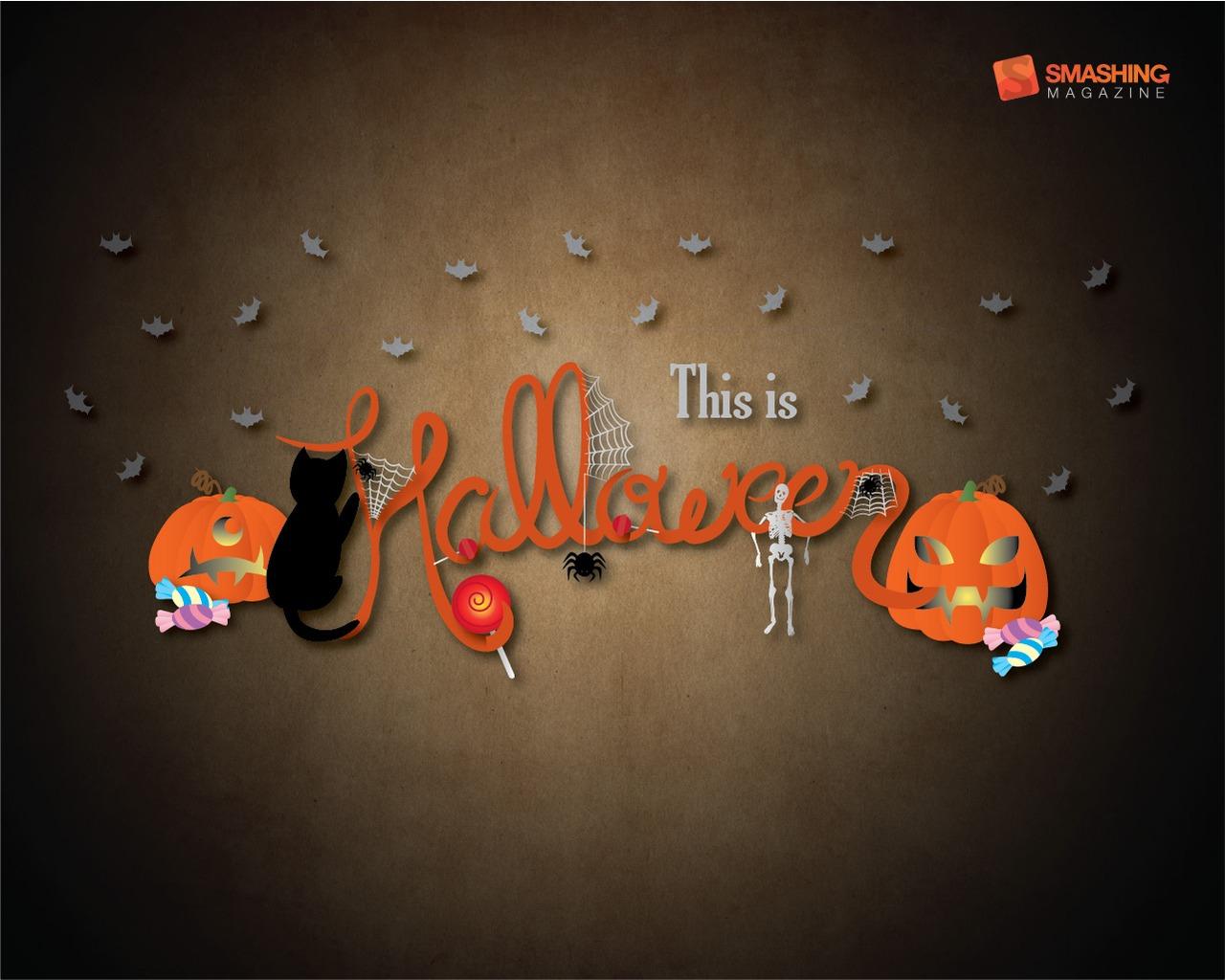 1280x1024 Traditional Halloween Wallpaper