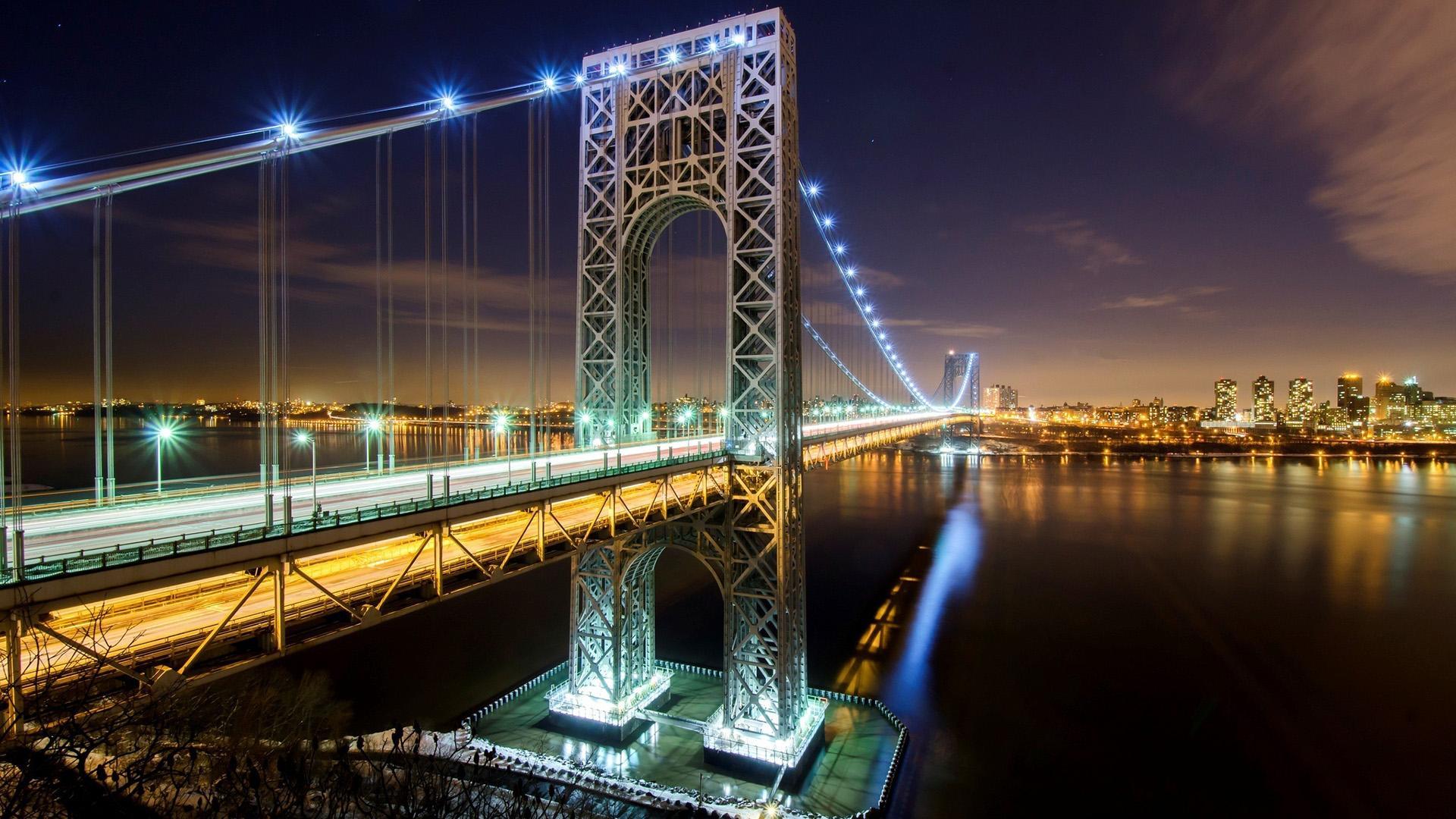 1920x1080 George Washington Bridge Wallpaper