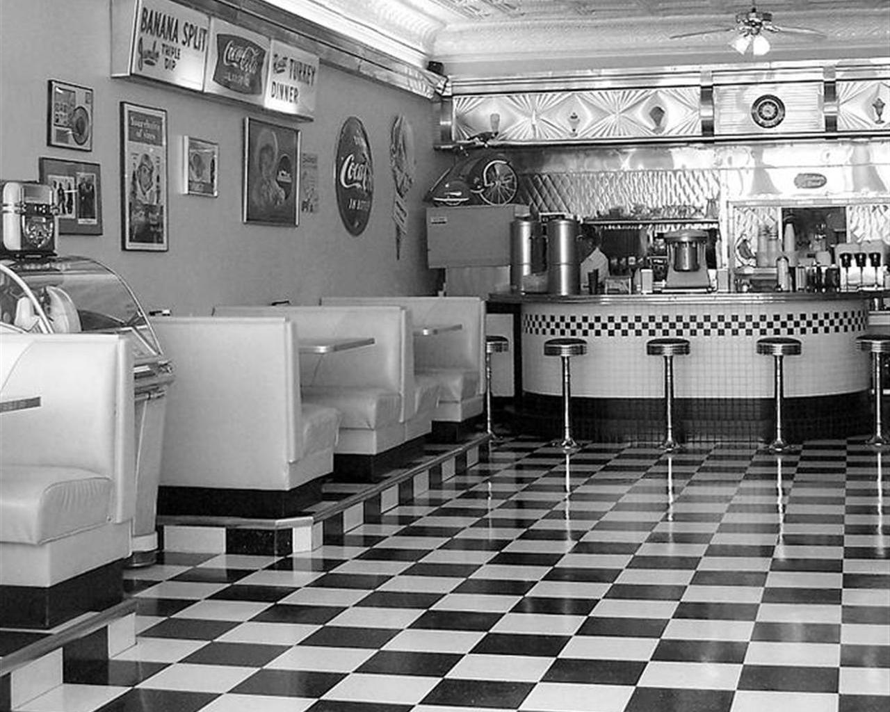 1280x1024 Aesthetic Diner Desktop Wallpaper