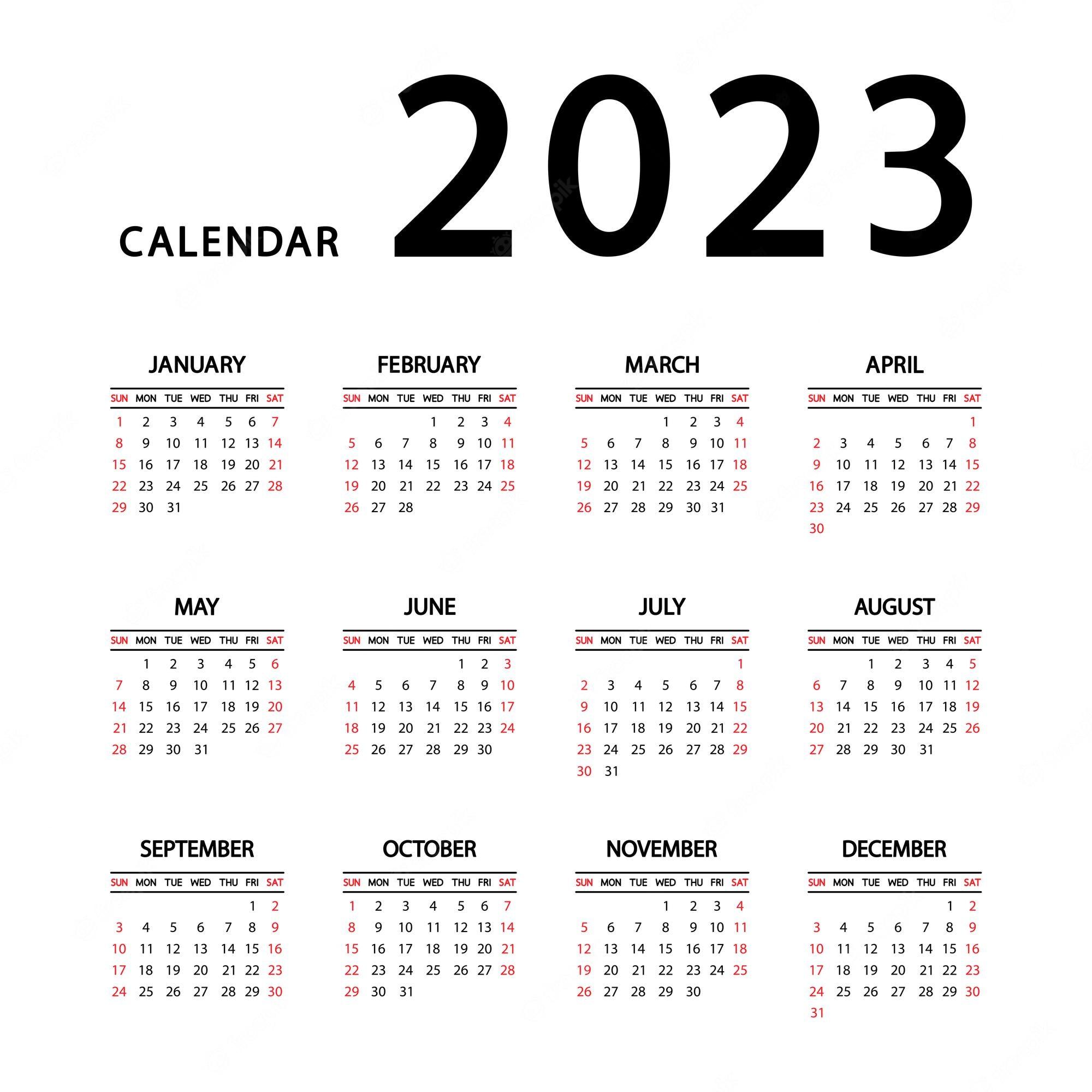 Premium Vector  Anime calendar 2023 design template