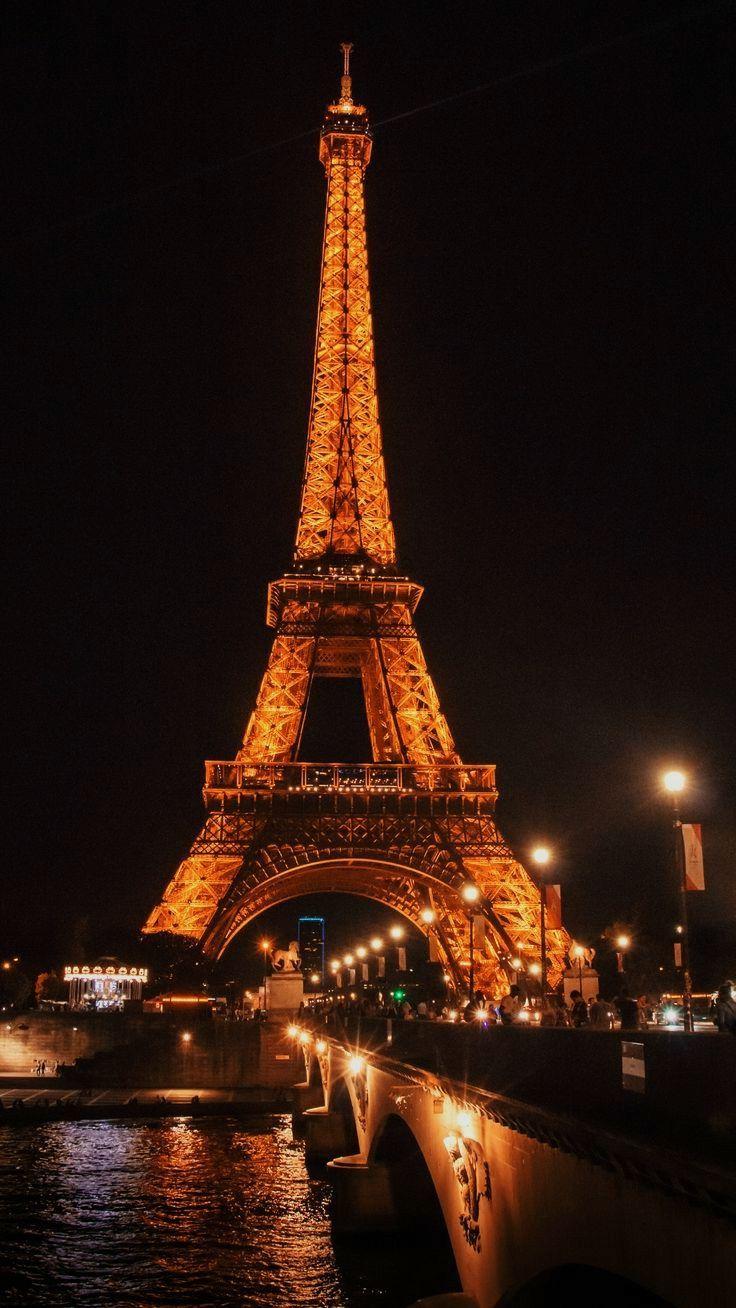 736x1308 Paris at Night Wallpaper. Paris at night, Paris background, Tour eiffel