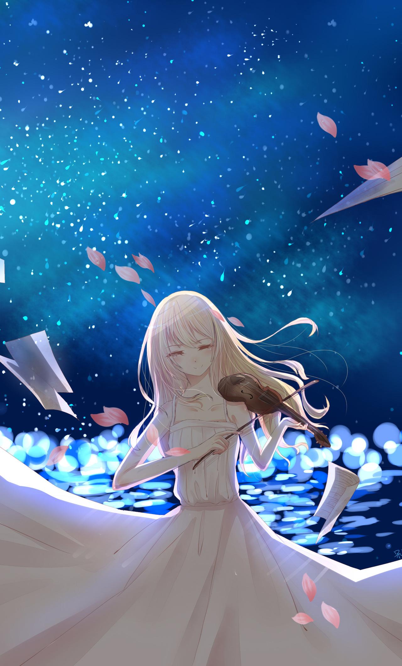 1280x2120 Your Lie In April Wallpaper