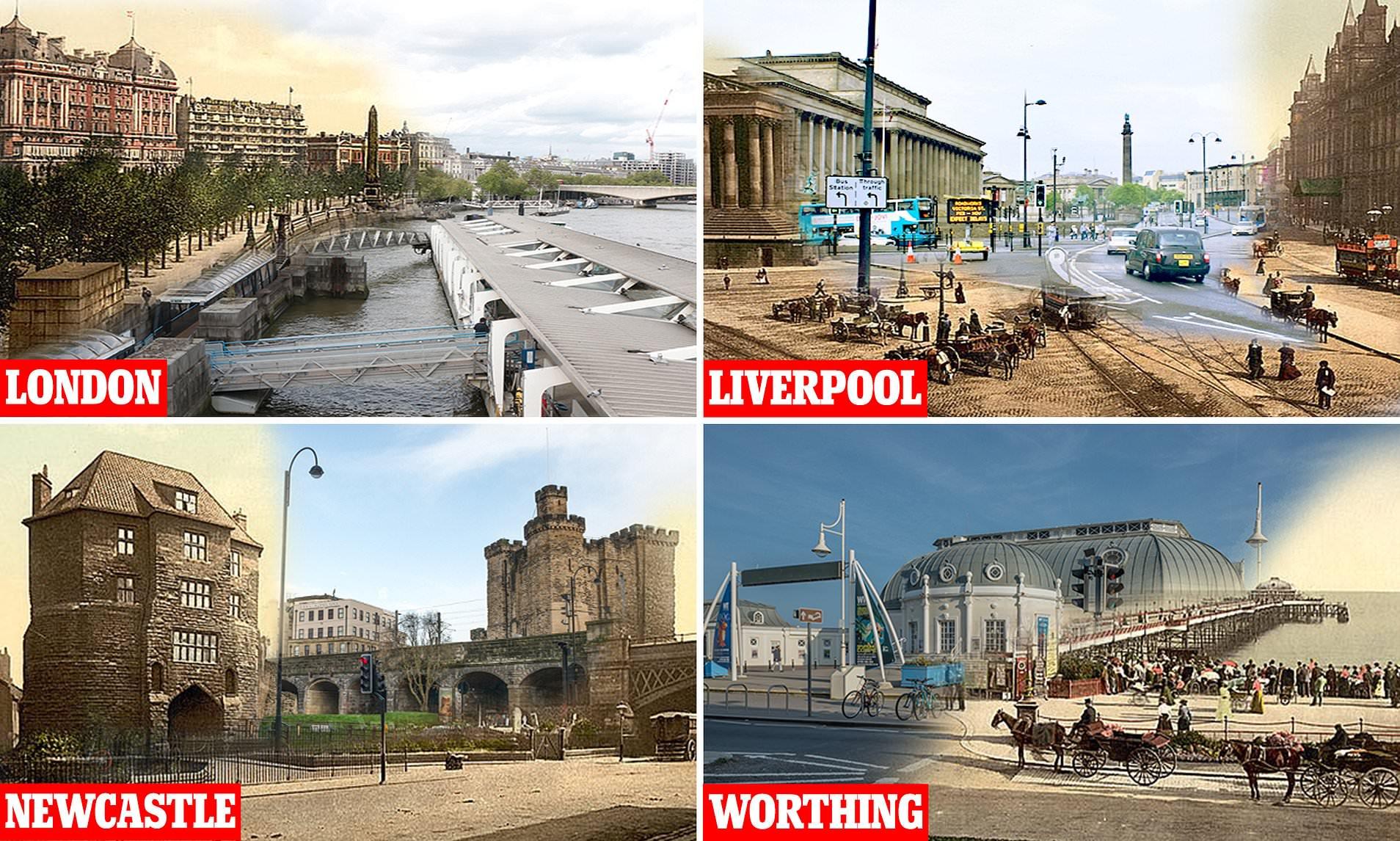 1908x1146 Then And Now Picture Show How Much Victorian England Has Changed, From Newcastle To London. Daily Mail Online