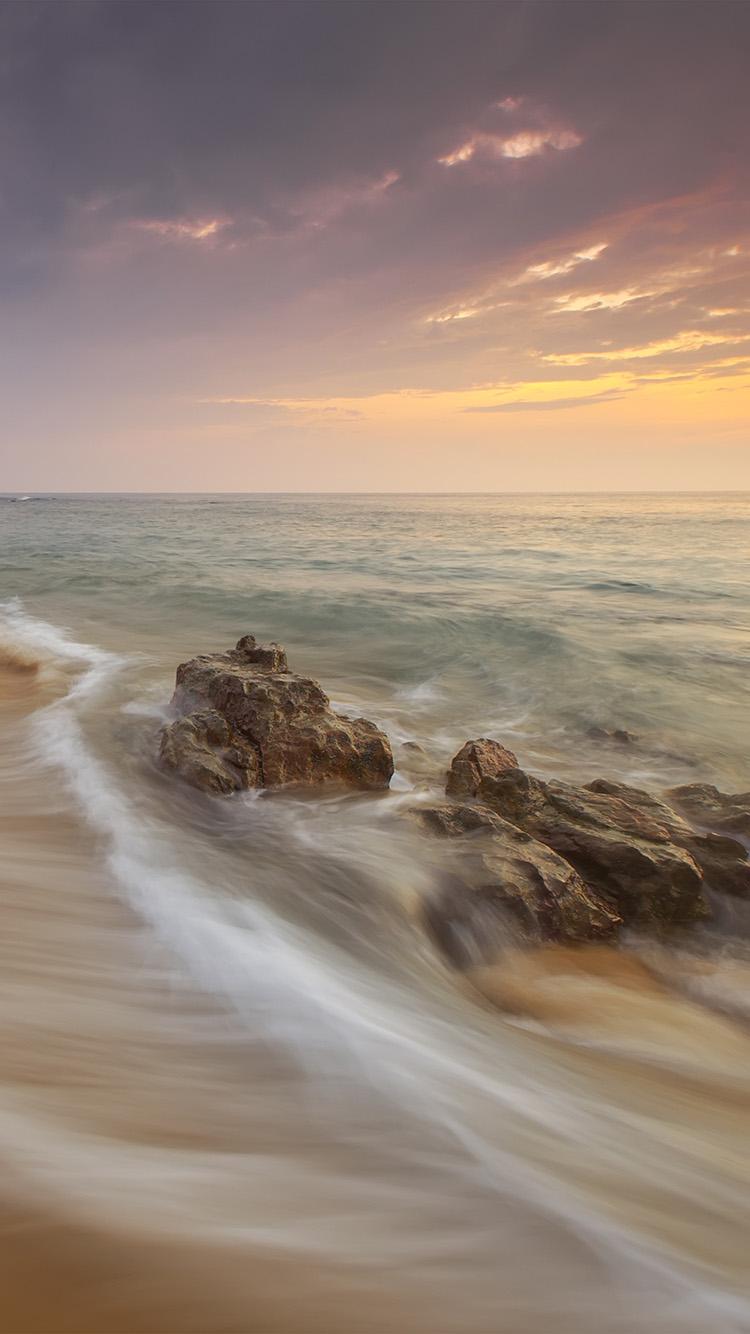 750x1334 Sea Relax Vacation Beach Sunset Nature Wallpaper