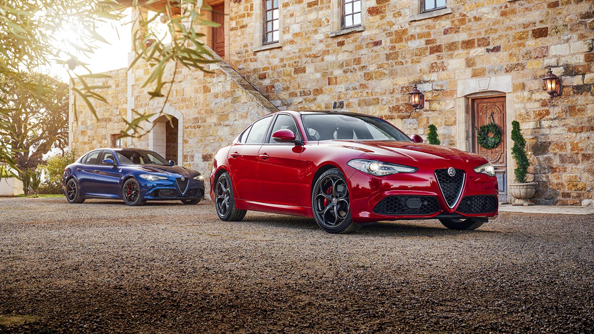 1920x1080 Wallpaper Alfa Romeo 2016 17 Giulia Red Cars Metallic 1920x1080