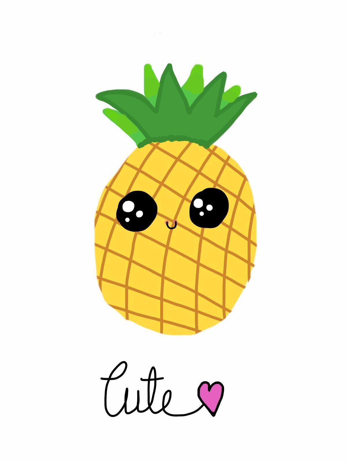 1200x1600 Kawaii Pineapple Wallpaper
