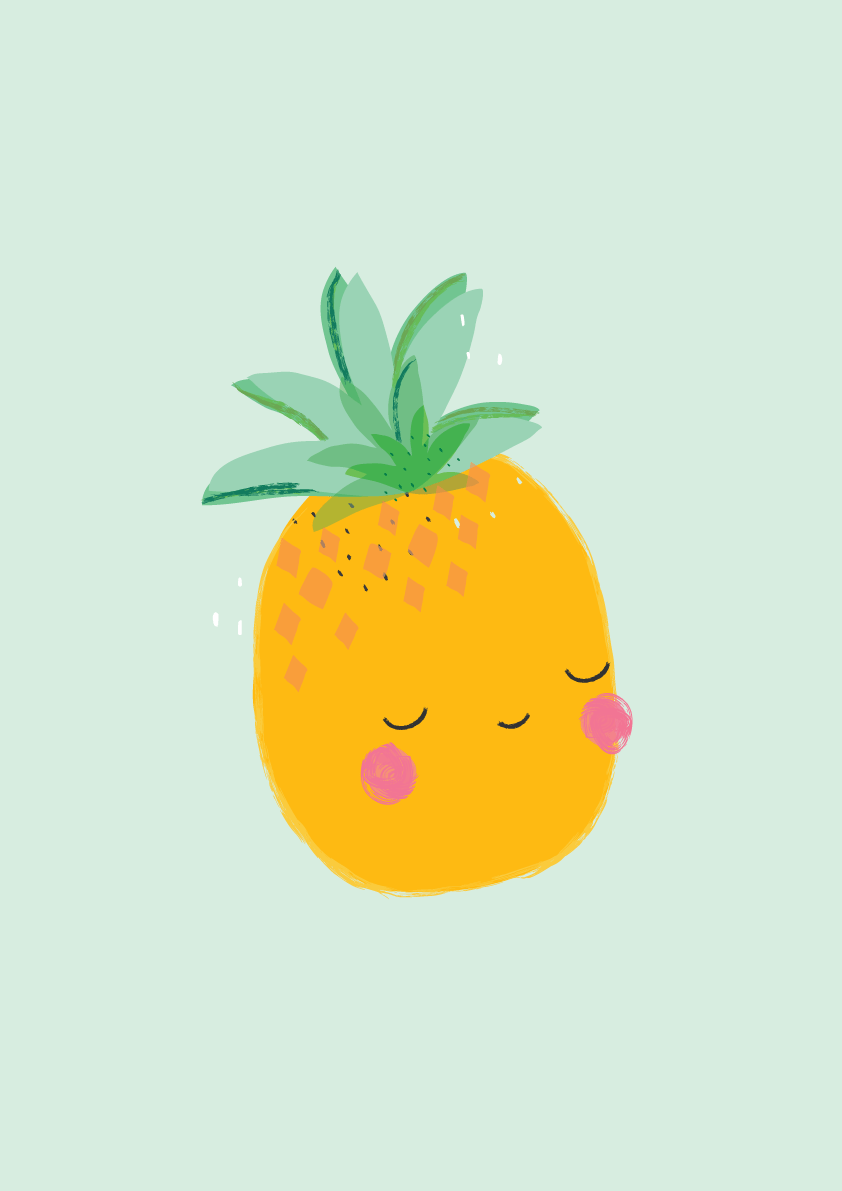 842x1191 Cute Drawings of a PineApple (47 photo) Drawings for sketching and not only