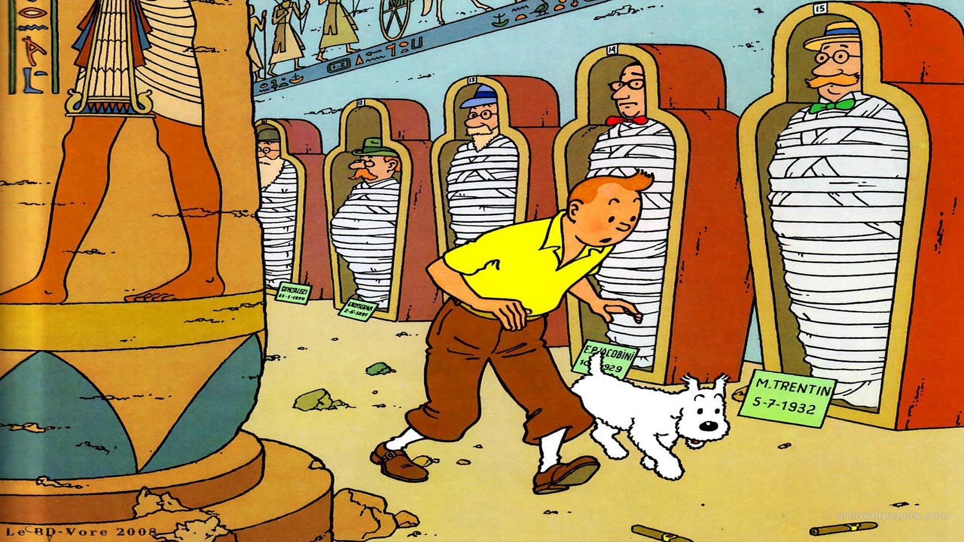 Tintin Cartoon Wallpapers - Top Free Tintin Cartoon Backgrounds -  WallpaperAccess
