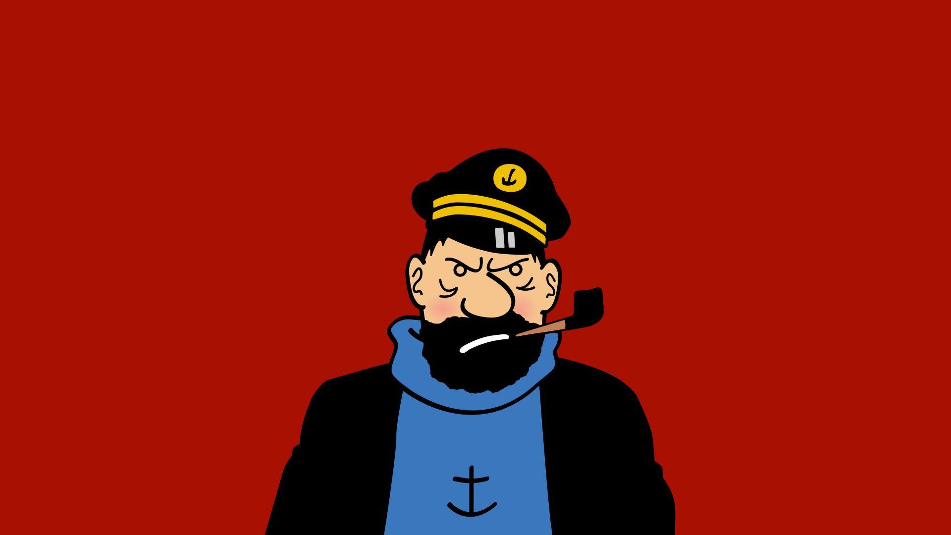 1920x1080 Desktop Wallpaper Captain, Tintin, Cartoon, Art, HD Image, Picture, Background, D44967