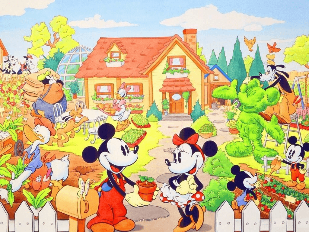 Hình nền mùa đông 1024x768 Mickey và Minnie https://wallpaperaccess.com/full/835702.png