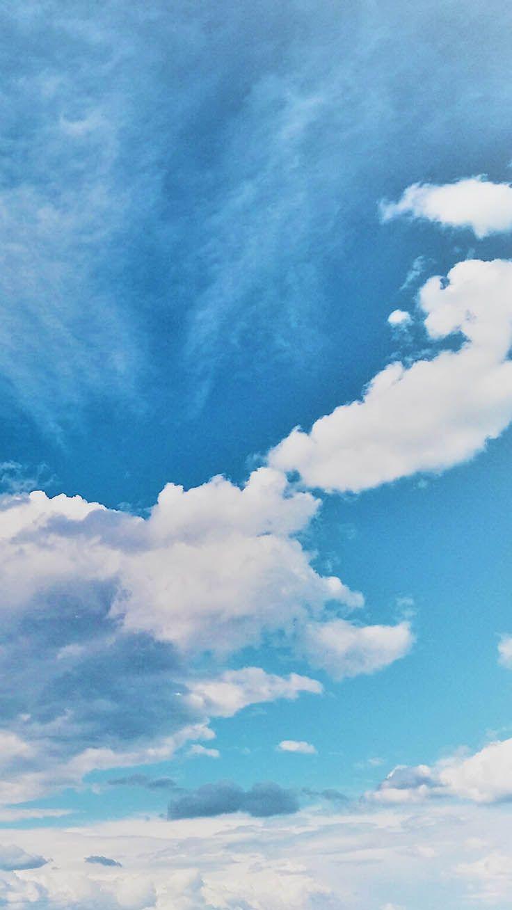 736x1308 Blue Aesthetic Cloud Wallpaper