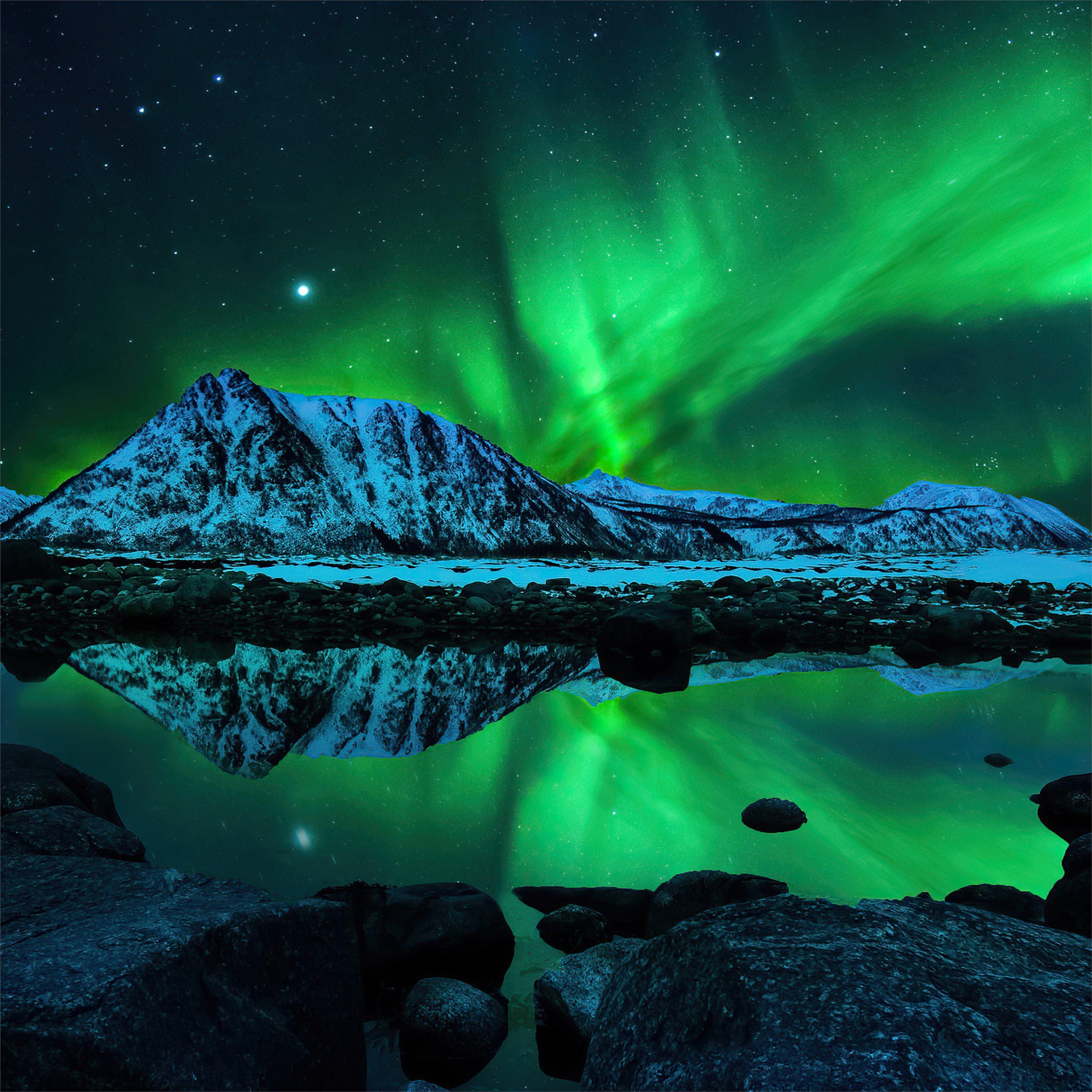 2732x2732 Best Northern lights iPad Pro HD Wallpaper