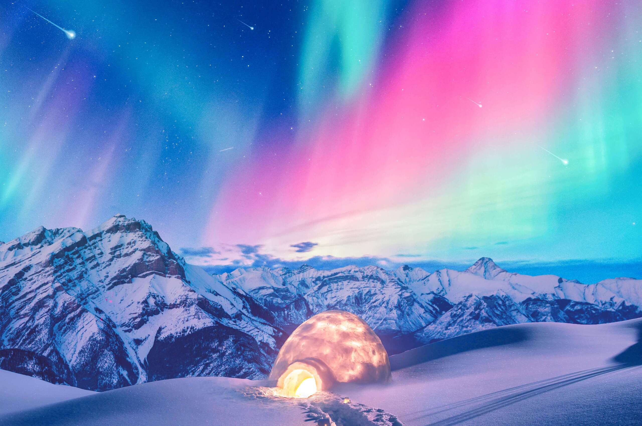 2560x1700 Snow Winter Iceland Aurora Northern Lights Chromebook Pixel HD 4k Wallpaper, Image, Background, Photo and Picture