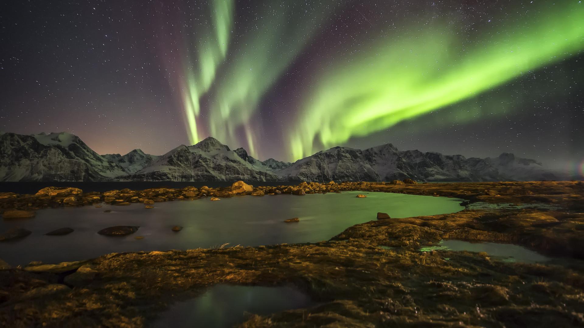 1920x1080 norway, night, northern lights 1080P Laptop Full HD Wallpaper, HD Nature 4K Wallpaper, Image, Photo and Background