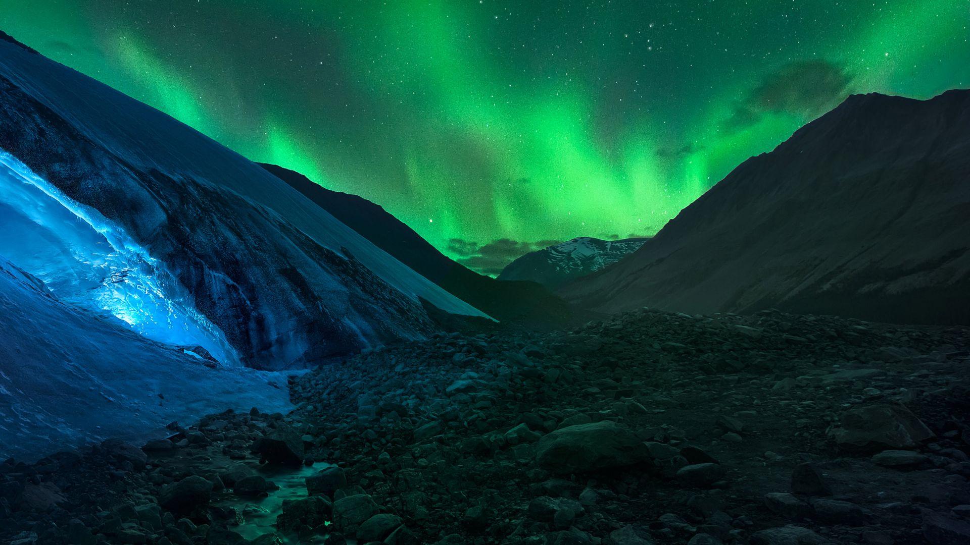 1920x1080 Desktop Wallpaper Aurora Borealis, Northern Lights, Nature Lights, HD Image, Picture, Background, 3c8b61