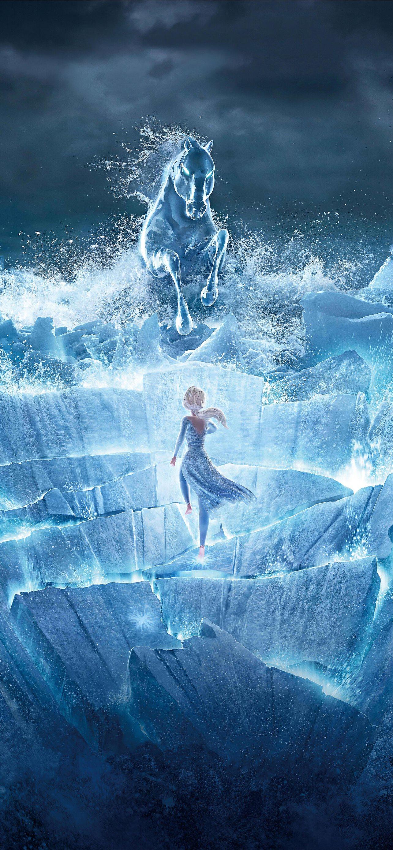 1284x2778 Elsa Frozen 2 Art phone HD Image Backgroun. iPhone Wallpaper Free Download