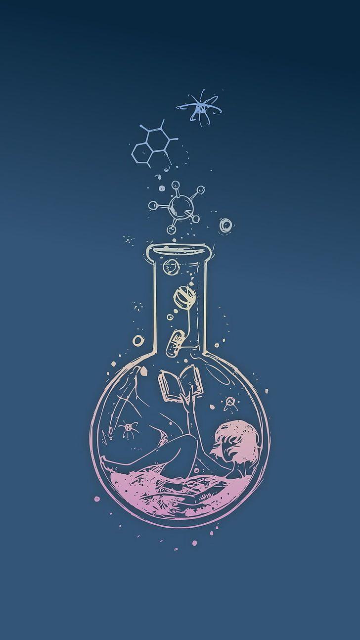 728x1294 Wallpaper. Desenhos de quimica, Pôsteres de ciência, Arte da ciência