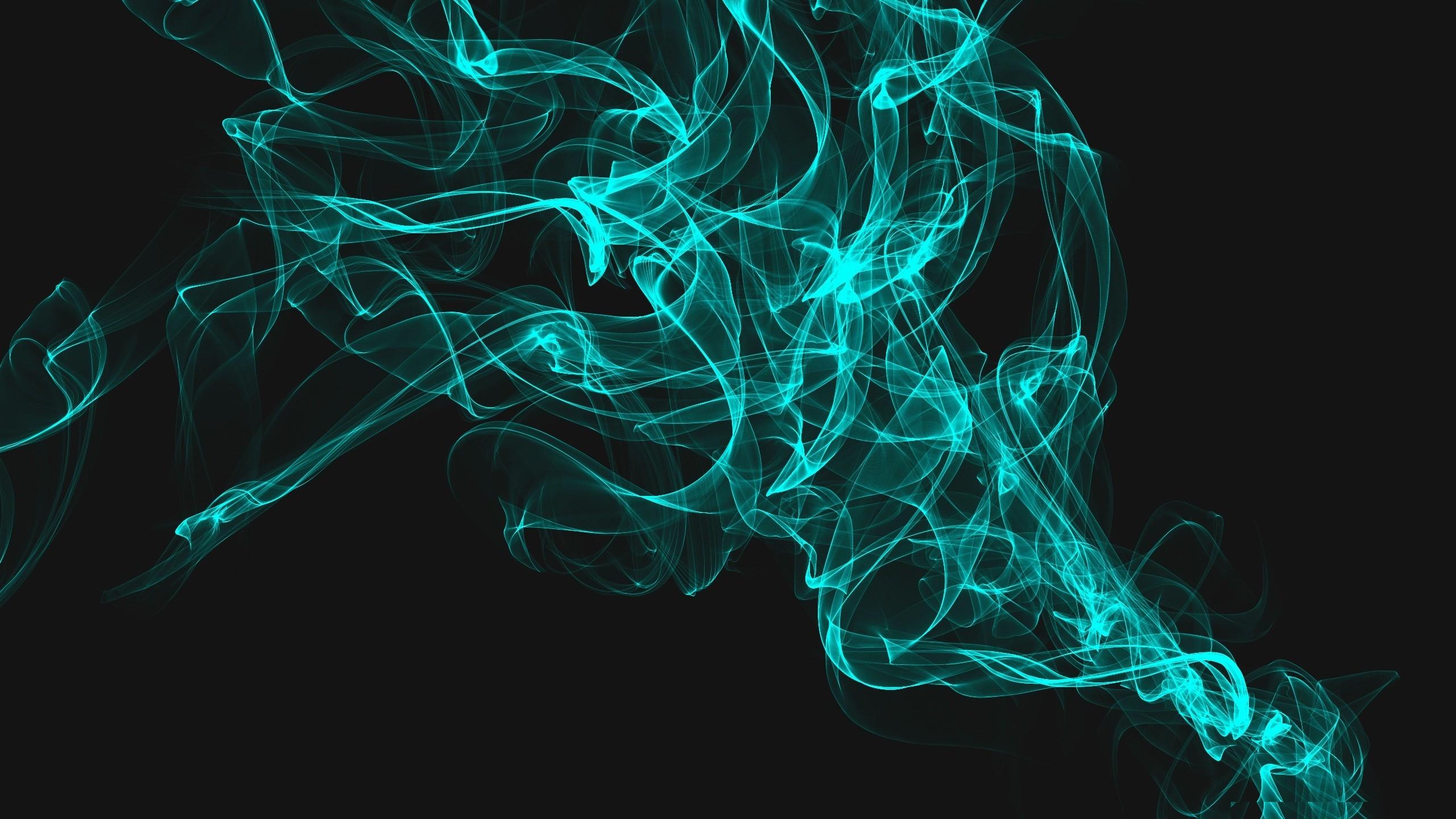 2560x1440 Dark Cyan Wallpaper