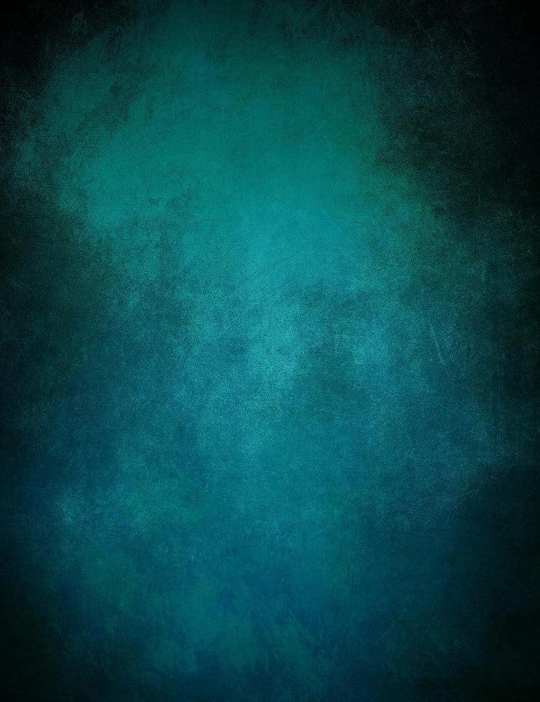 788x1024 Oil Painted Dark Cyan With Black Around Edges Photography Backdrop J 0
