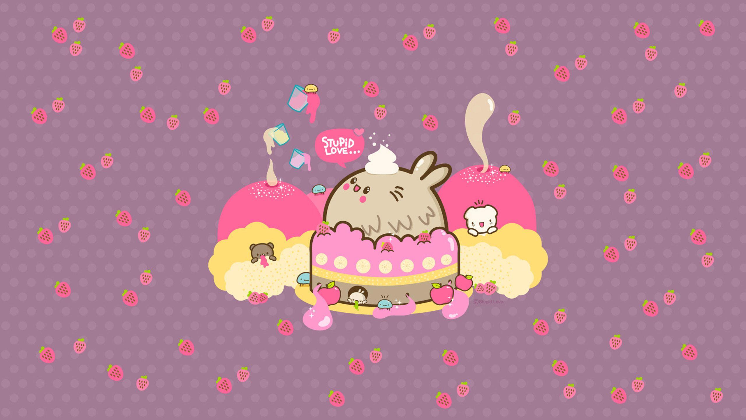 2560x1440 Kawaii Cute Background HD Free download