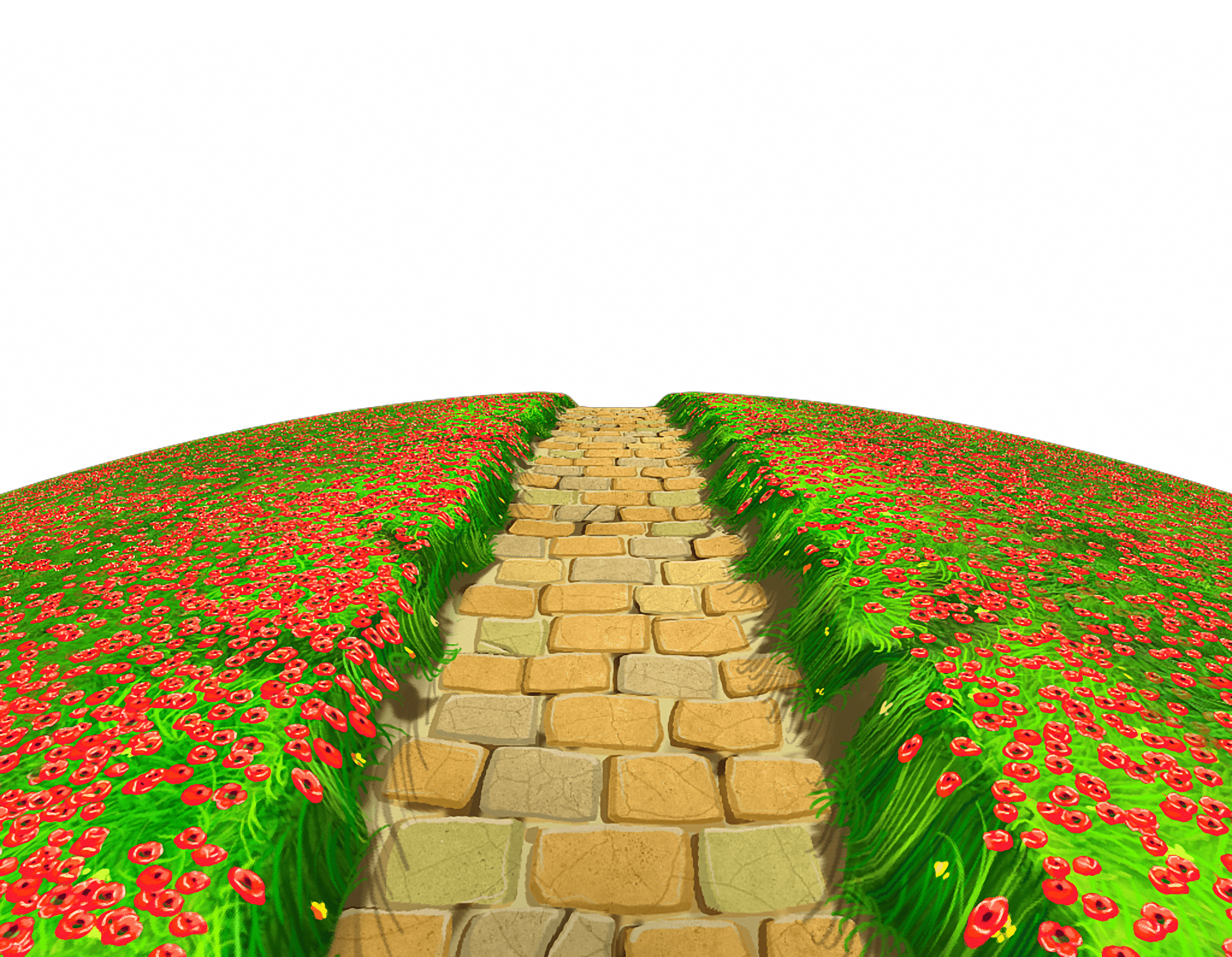 2000x1554 Stone Path with Flowers Ground PNG Clipart​-Quality Free Image and Transparent PNG Clipart