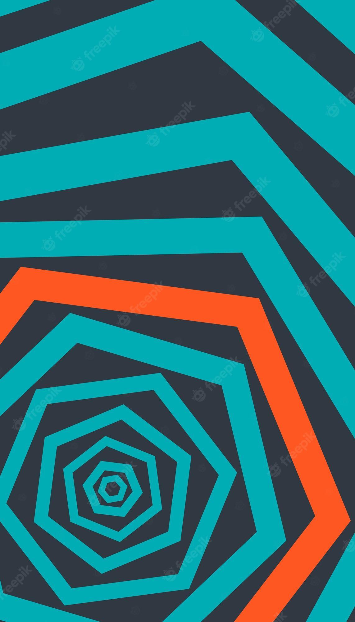1143x2000 Premium Photo. Psychedelic geometric shapes in different colors
