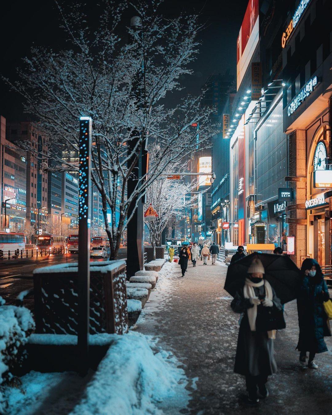 1080x1350 Winter in Gangnam, Seoul, South Korea Landscape