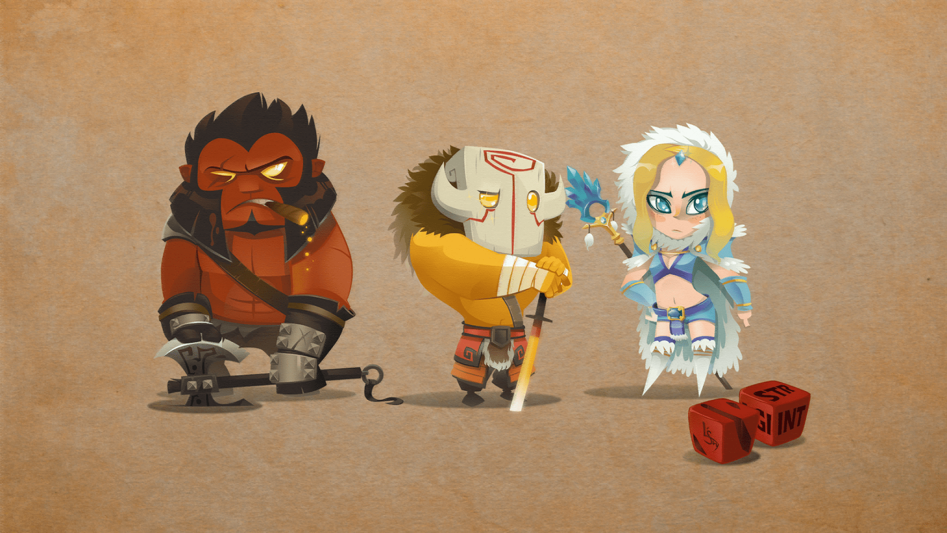 1920x1080 Axe, hero, Dota, Rylai, Dota Ninja (1920x1080px) on