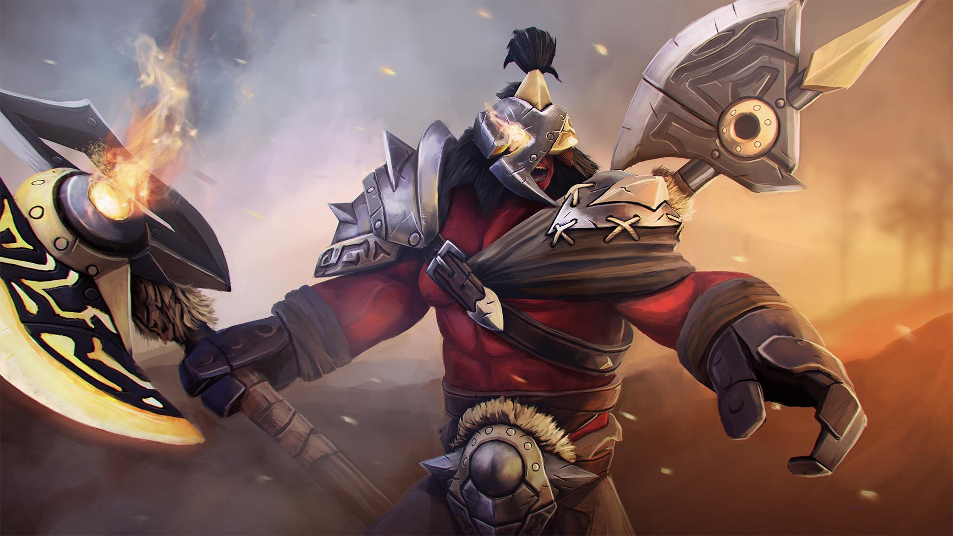 1920x1080 Desktop Wallpaper DOTA 2 Axe Battle axes warrior Fantasy 1920x1080
