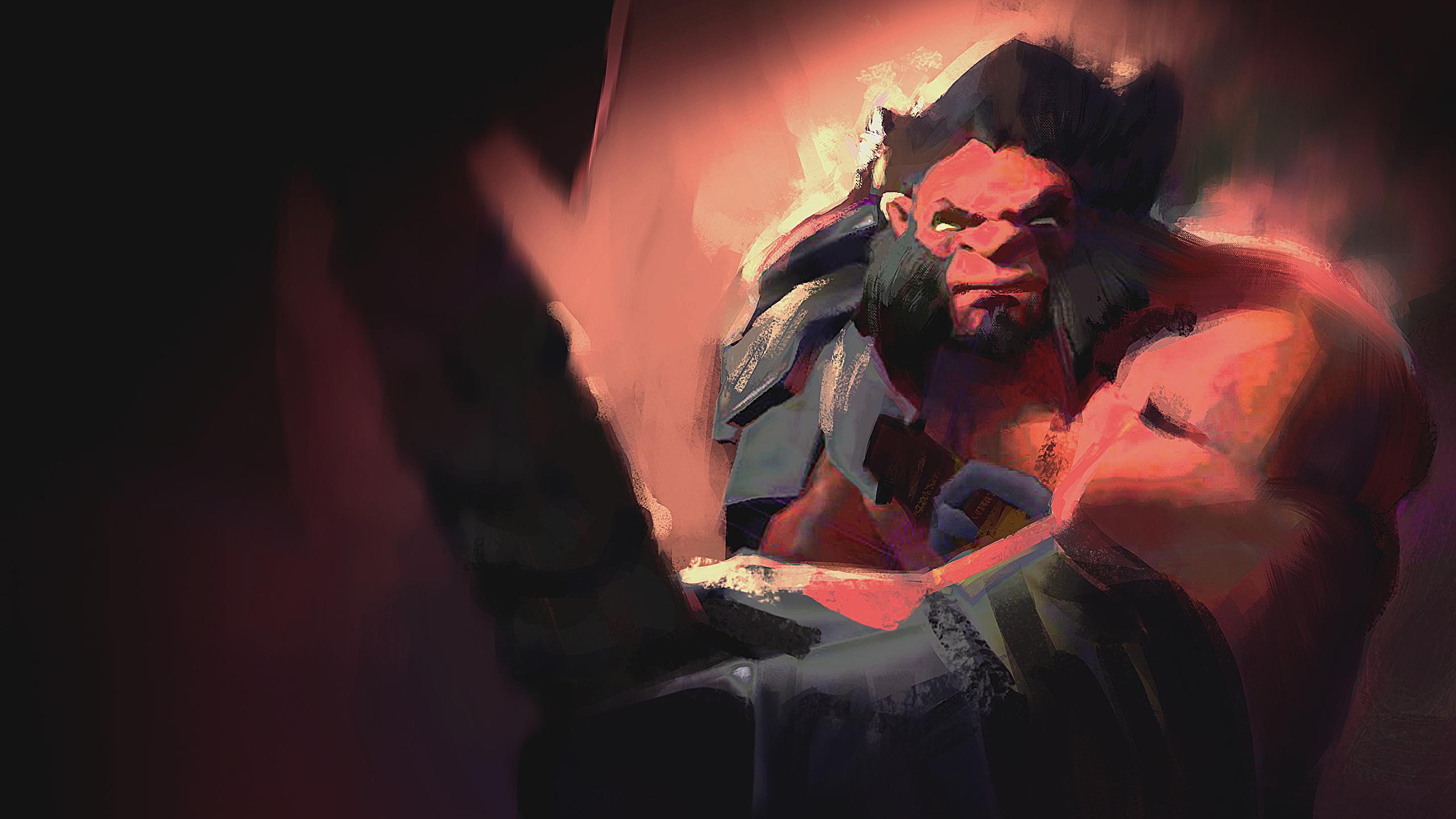 2560x1440 Desktop Wallpaper DOTA 2 Axe Battle axes warrior Fantasy 2560x1440