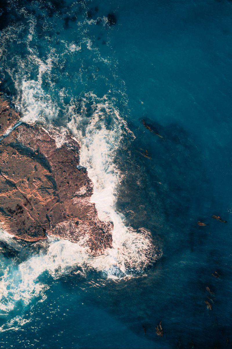 800x1200 Download Wallpaper 800x1200 Laguna Beach, Ocean, Spray, Top View Iphone 4s 4 For Parallax HD Background