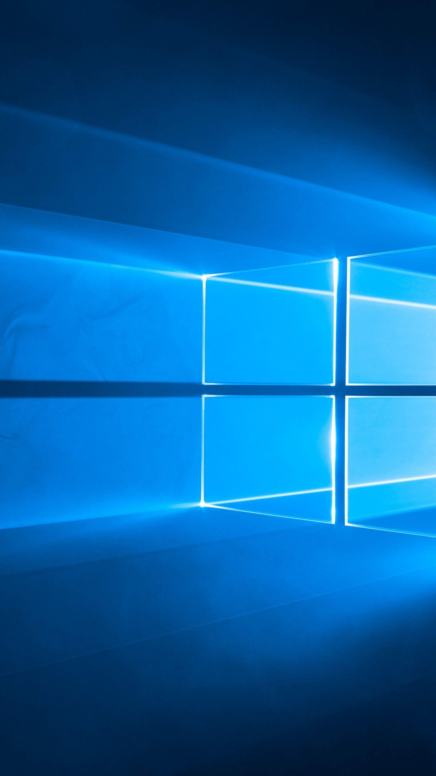 1440x2560 Hình nền Windows 10, 4k, Hình nền 5k, Microsoft, màu xanh da trời, Hệ điều hành