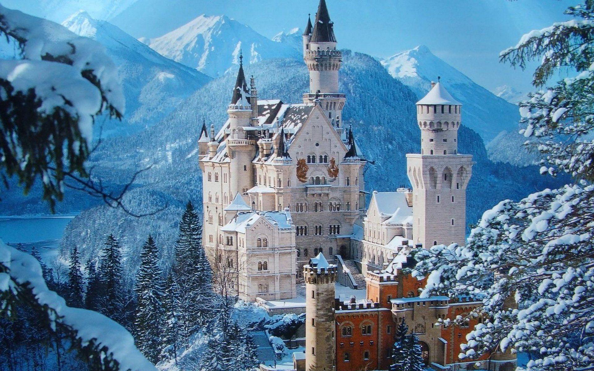 1920x1200 Castles Winter Wallpaper