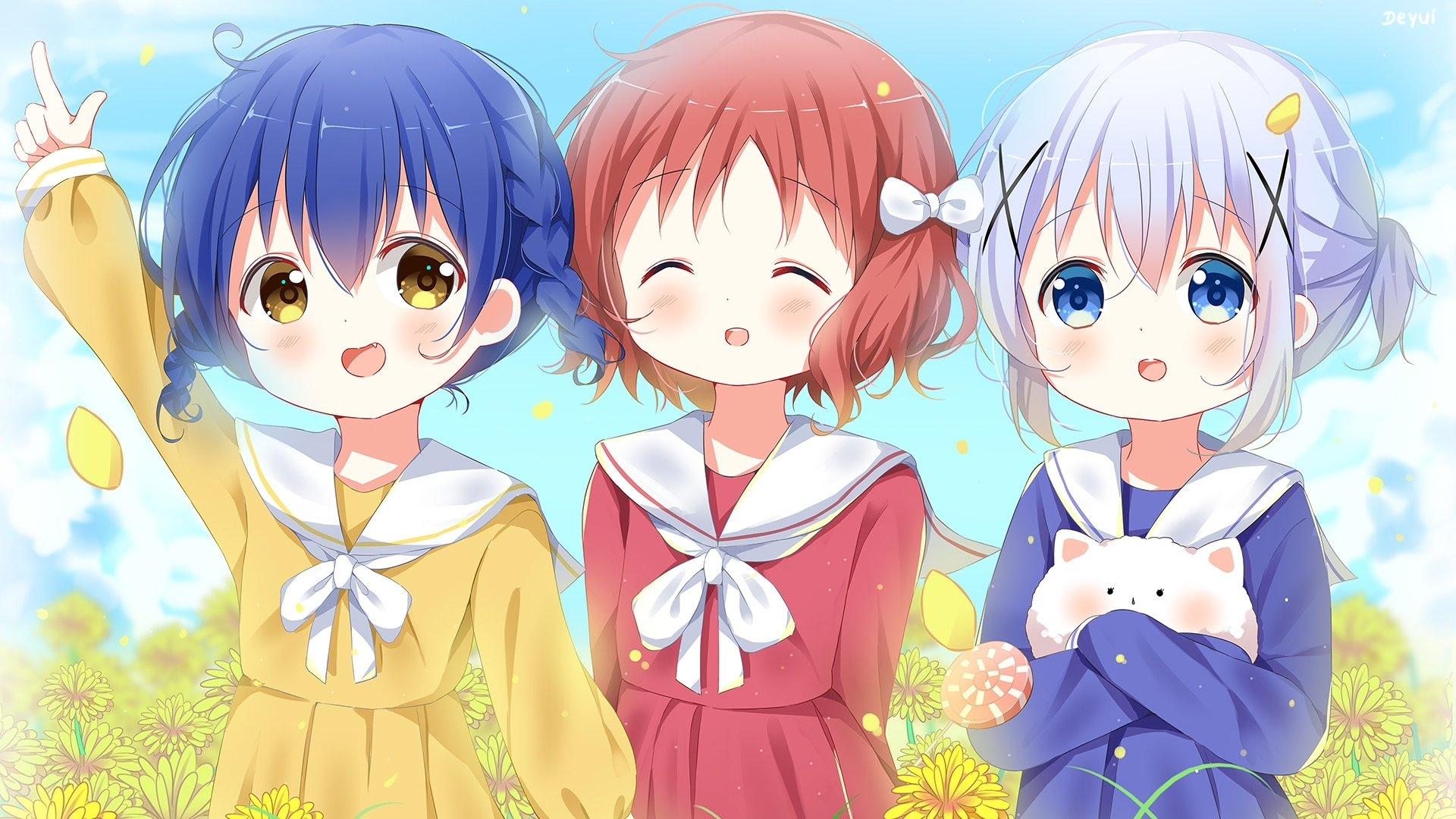 1920x1080 Is the Order a Rabbit? HD Wallpaper by デユイ