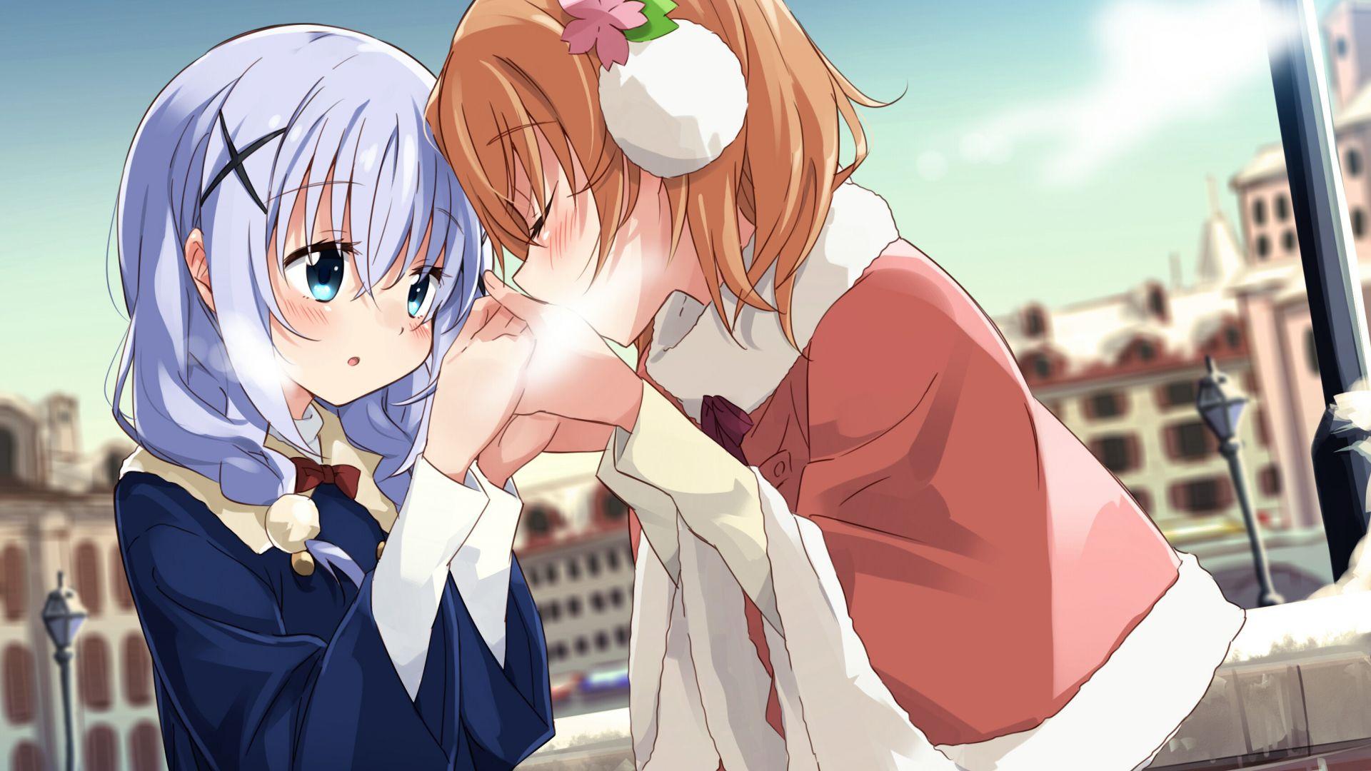 1920x1080 Desktop Wallpaper Chino Kafū, Cocoa Hoto, Anime Girls, Is The Order A Rabbit?, HD Image, Picture, Background, 6872ed