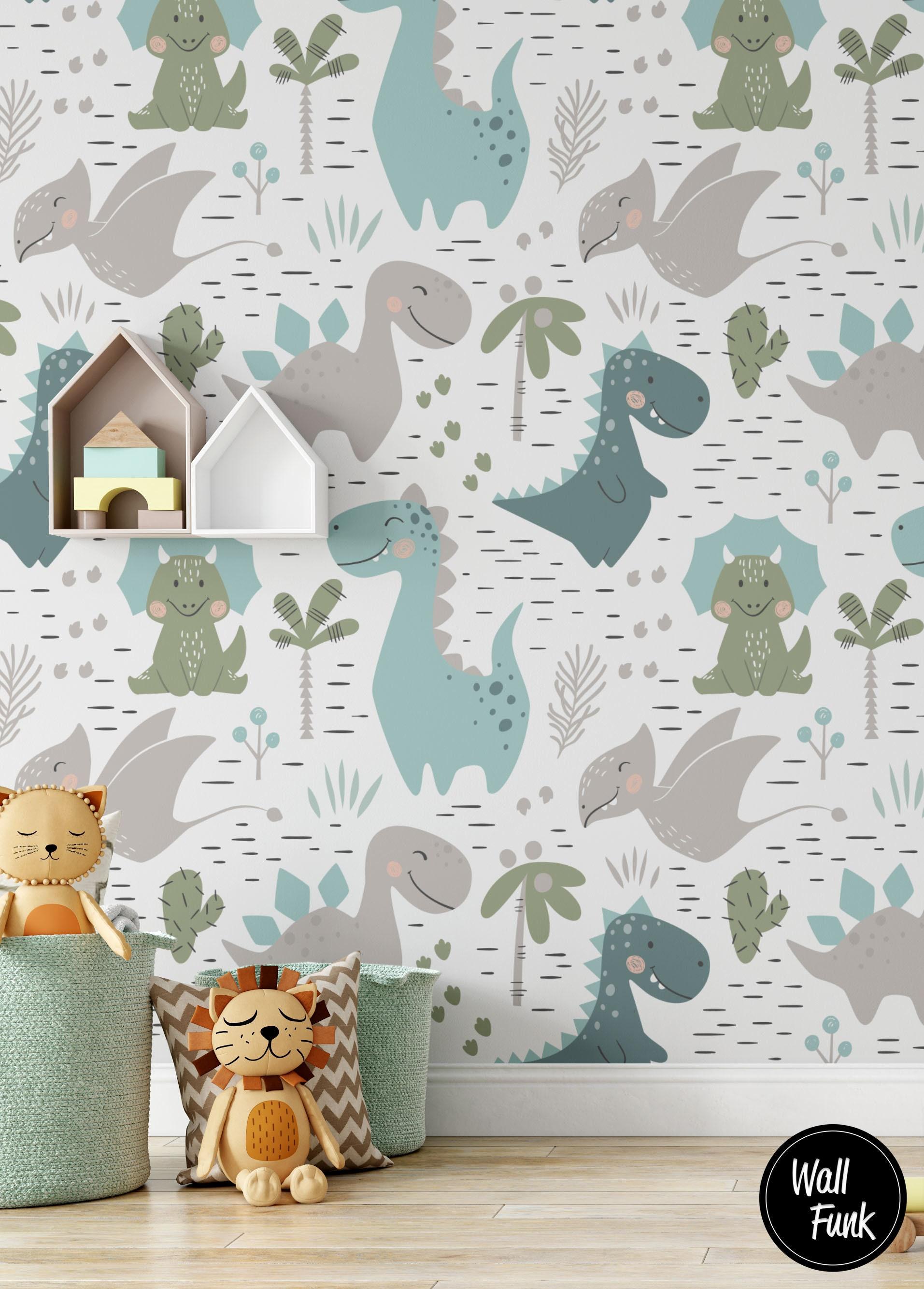 1913x2668 Dinosaur Wallpaper Removable Dinosaur Nursery Wallpaper