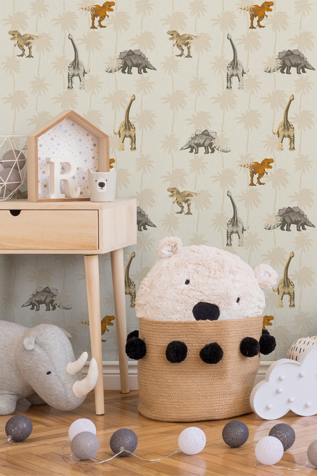 1333x2000 Dino Wallpaper for Children's Room Dinosaur Wallpaper in