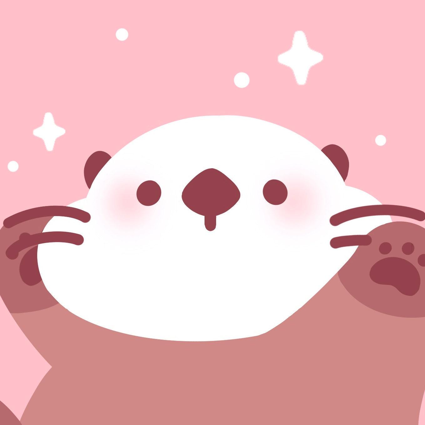 1359x1359 Significant Otter Wallpaper Instant Digital Download Cute